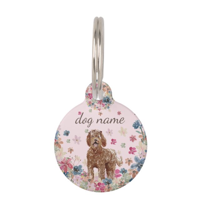 Labradoodle Doppy Puppy Haustiermarke (Vorderseite)