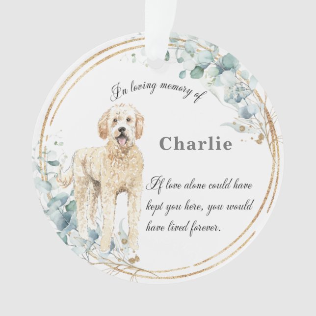 Labradoodle En Mémoire Affectueuse Nom Noël   (devant)