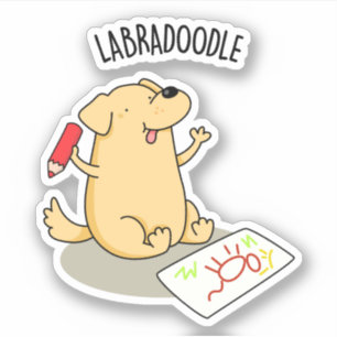 Labradoodle Funny Labrador Dog Pub Aufkleber