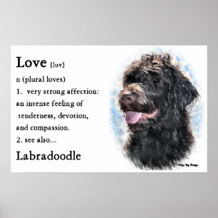 Labradoodle Geschenk-Kunst-Drucke Poster