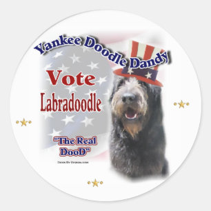 Labradoodle-Geschenke Runder Aufkleber