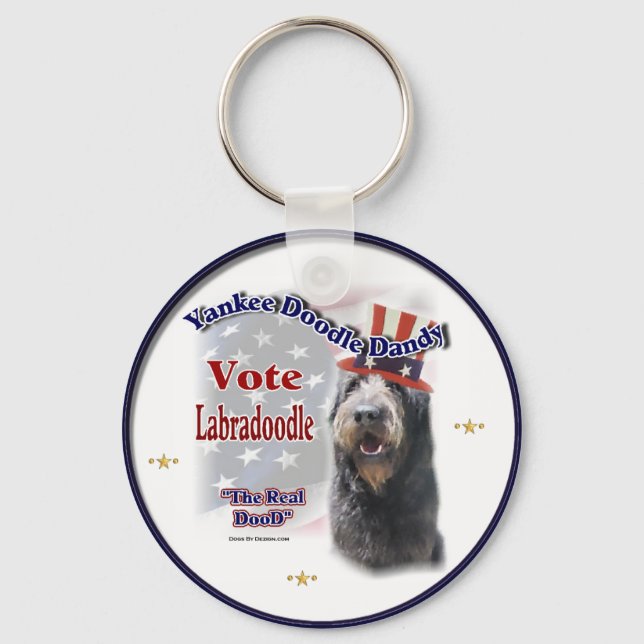 Labradoodle-Geschenke Schlüsselanhänger (Vorderseite)