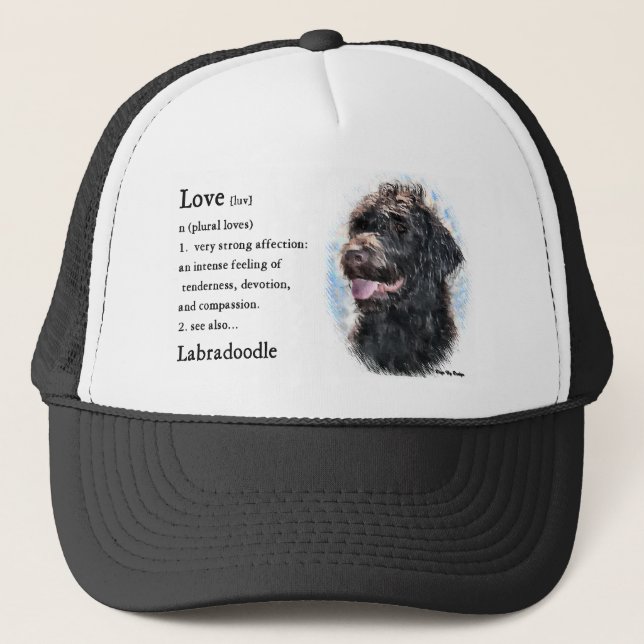 Labradoodle-Geschenke Truckerkappe (Vorderseite)