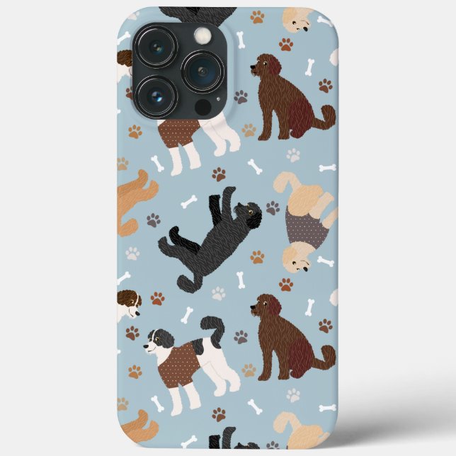 Labradoodle/Goldendoodle Knochen und Paare Case-Mate iPhone Hülle (Rückseite)