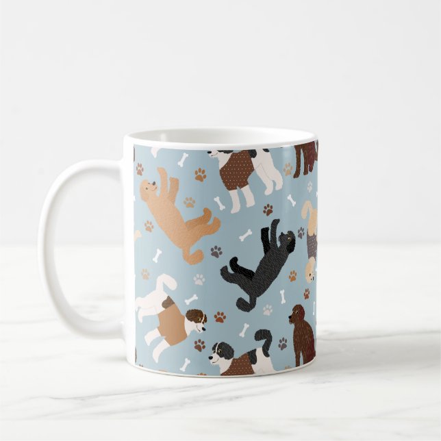 Labradoodle/Goldendoodle Knochen und Paare Kaffeetasse (Links)