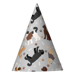 Labradoodle/Goldendoodle Knochen und Paws Party Ha Partyhütchen