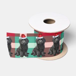 Labradoodle Holiday Kariert Funny Dog Weihnachten Satinband