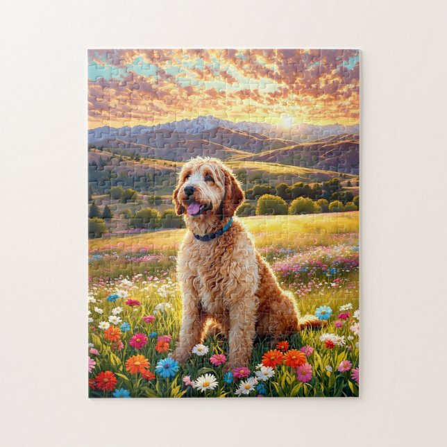 Labradoodle-Hund (Vertikal)