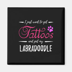 Labradoodle Hund Lover Tattoo Funny Hund Mama Gesc Magnet