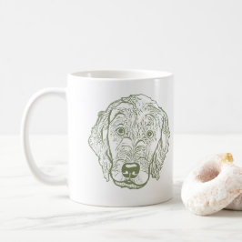 Labradoodle Hund Personalisiert Zeichnend Hand Kaffeetasse