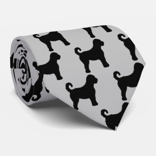 Labradoodle Hund Silhouette Krawatte