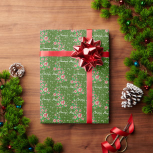 Labradoodle Hund Weihnachtsbaum Weihnachtsfeiertag Geschenkpapier