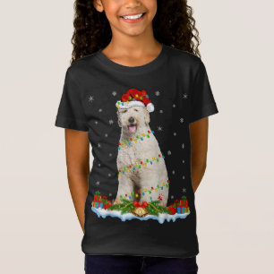 Labradoodle Hund Xmas Lighting Santa Labradoodle C T-Shirt
