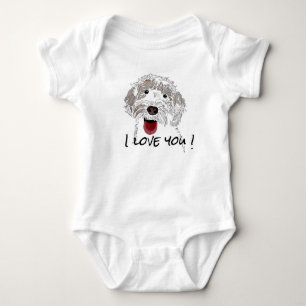 Labradoodle ich liebe dich baby strampler