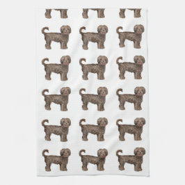 LABRADOODLE LIEBE Küchen-Tuch 16" x 24" Handtuch