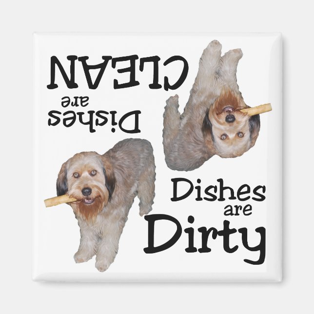 Labradoodle Liebhaber Geschirrspülmaschine Magnet (Vorne)