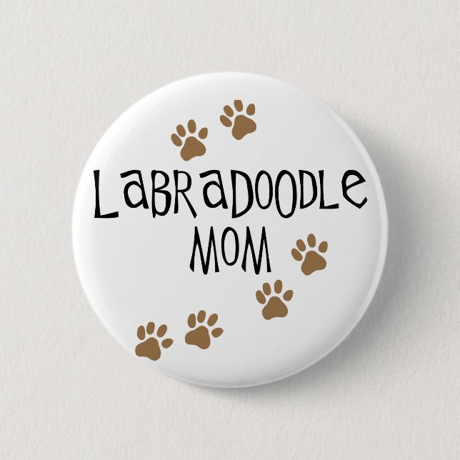 Labradoodle Mama Button (Vorderseite)