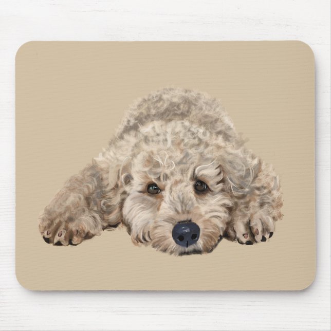 Labradoodle Mousepad (Vorne)