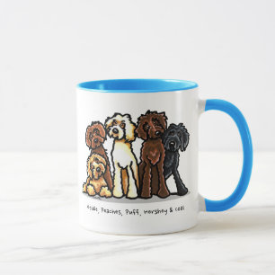 Labradoodle Rainbow Personalisiert Tasse