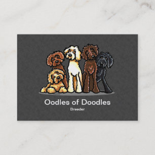 Labradoodle Rainbow Pet Business Cards Visitenkarte