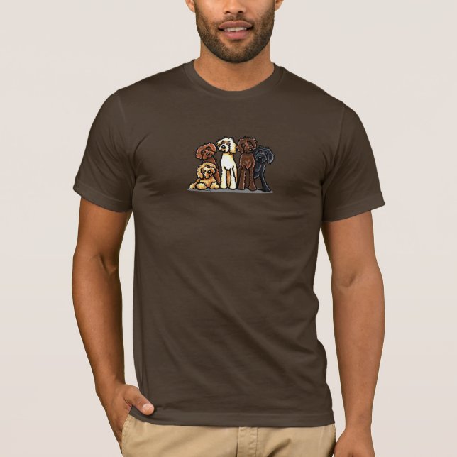 Labradoodle Rainbow T-Shirt (Vorderseite)