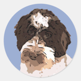 LABRADOODLE RUNDER AUFKLEBER