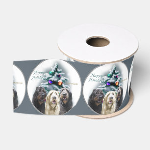 Labradoodle Trio-Weihnachten Ripsband