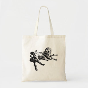 Labradoodle- und Terrier-Duo-Tasche mit Tinten-Kun Tragetasche