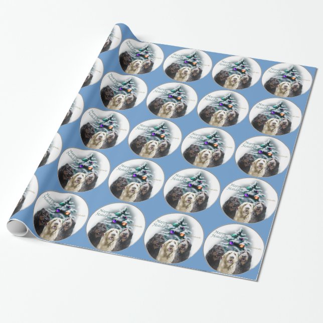 Labradoodle Weihnachten Geschenkpapier (Ungerollt)