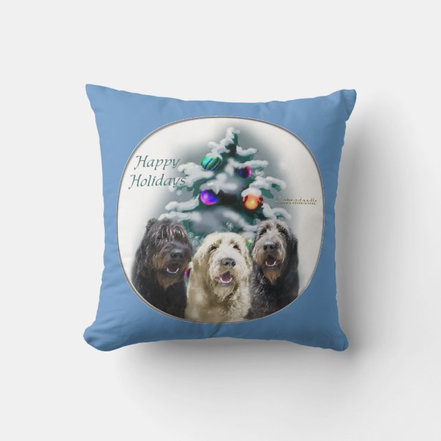 Labradoodle Weihnachten Kissen (Vorderseite)