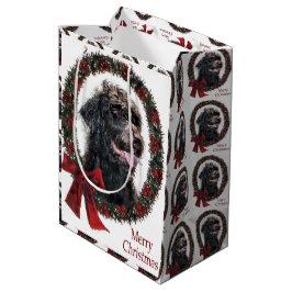 Labradoodle Weihnachten Mittlere Geschenktüte