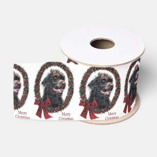 Labradoodle Weihnachten Ripsband
