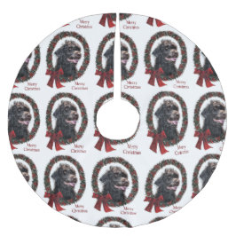 Labradoodle Weihnachtsgeschenke Polyester Weihnachtsbaumdecke