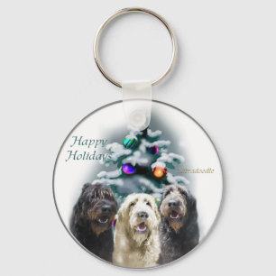 Labradoodle Weihnachtsgeschenke Schlüsselanhänger