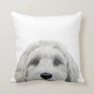 Labradoodle weiß Original Malerei von Mart Kissen