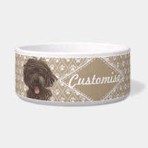 ©LabraDoodleFriends HundLabradoodle Schüssel-Beige