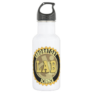 LABRADOR ABZEICHEN LABOR WISSENSCHAFT TRINKFLASCHE