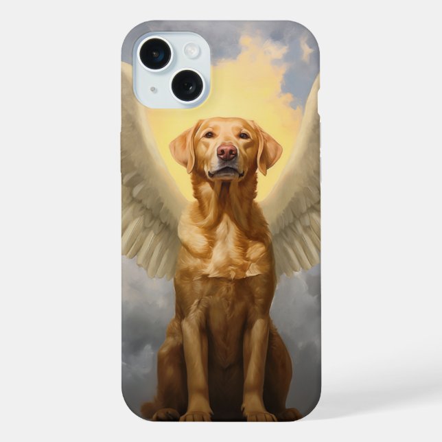 Labrador Angel iPhone 15 Plus Hülle (Rückseite)