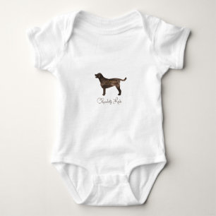 Labrador-Aquarelldesign Baby Strampler