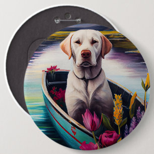 Labrador auf einem Paddle: Ein Landschaftliches Ab Button