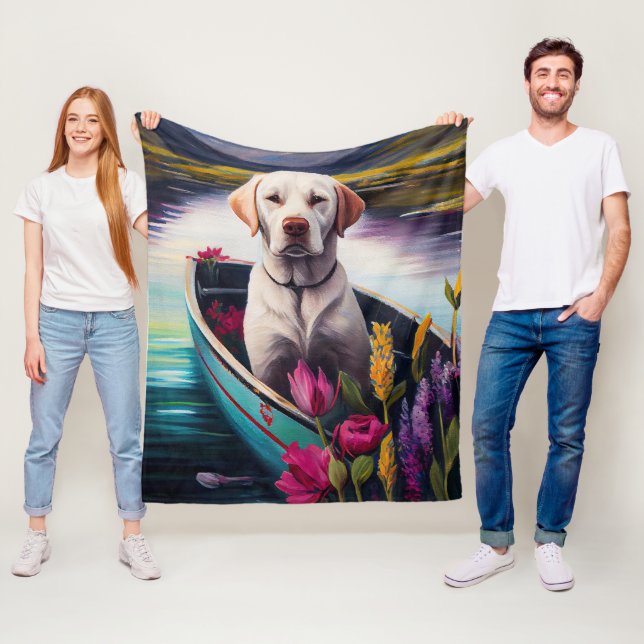 Labrador auf einem Paddle: Ein Landschaftliches Ab Fleecedecke (Beispiel)