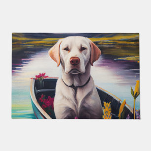 Labrador auf einem Paddle: Ein Landschaftliches Ab Fußmatte