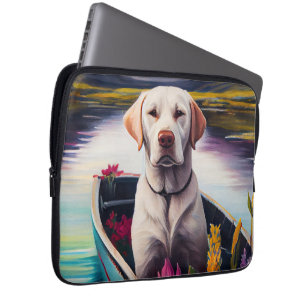 Labrador auf einem Paddle: Ein Landschaftliches Ab Laptopschutzhülle