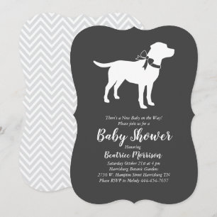 Labrador Baby Shower Gender Neutral Labrador Einladung