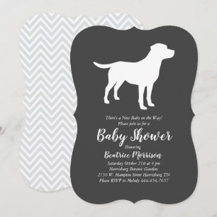 Labrador Baby Shower Gender Neutral Labrador Einladung