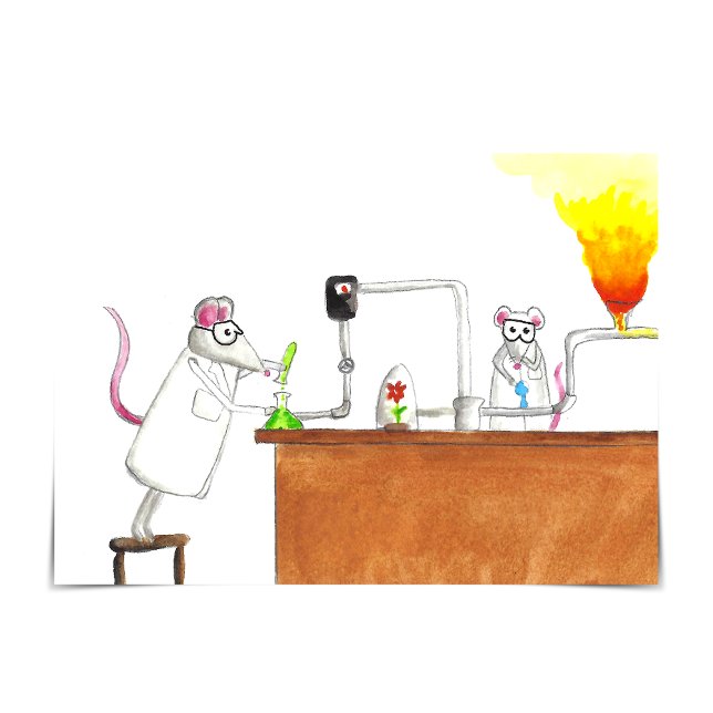 Labrador bewertet: "Das hast du getan!" Glückwunsc Karte (What are the rats up to in the lab?)