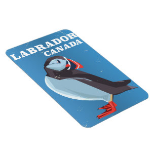 Labrador Canada Puffin Vintage Reiseposter Magnet