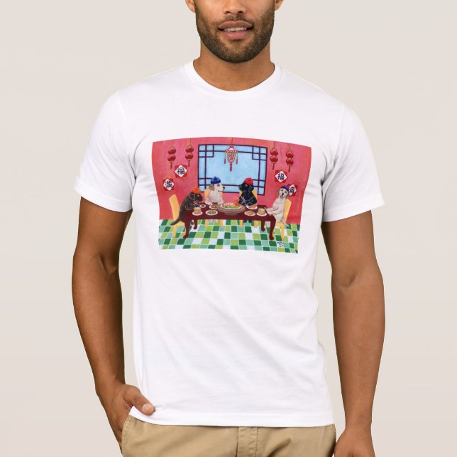 Labrador-Chinese-Restaurant T-Shirt (Vorderseite)