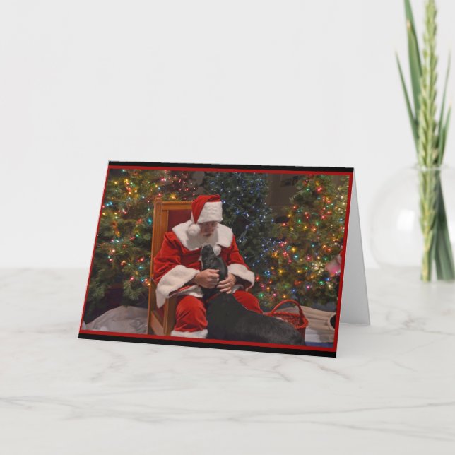 Labrador Christmas Feiertagskarte (Vorderseite)