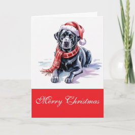 Labrador Christmas Greeting Card Karte